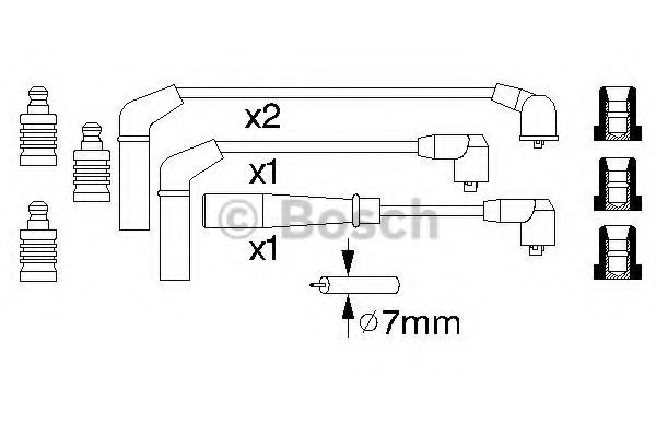 BOSCH 0 986 356 932 Ignition Cable Kit